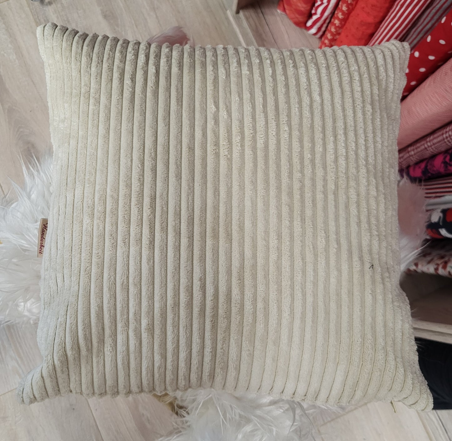 Kissen mit Cordrand-Westerwald