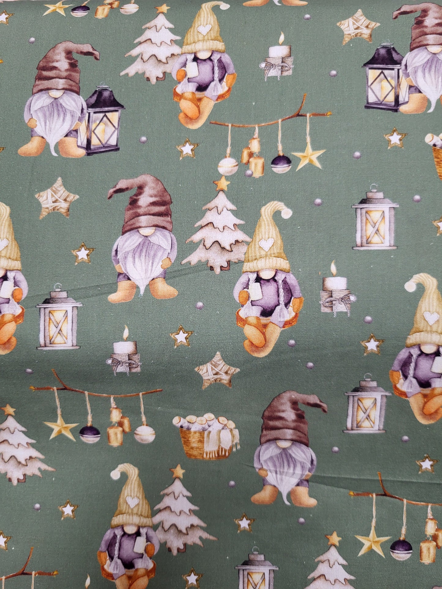 Baumwolle-Stoff/Weihnachtszwerge/Wichtel