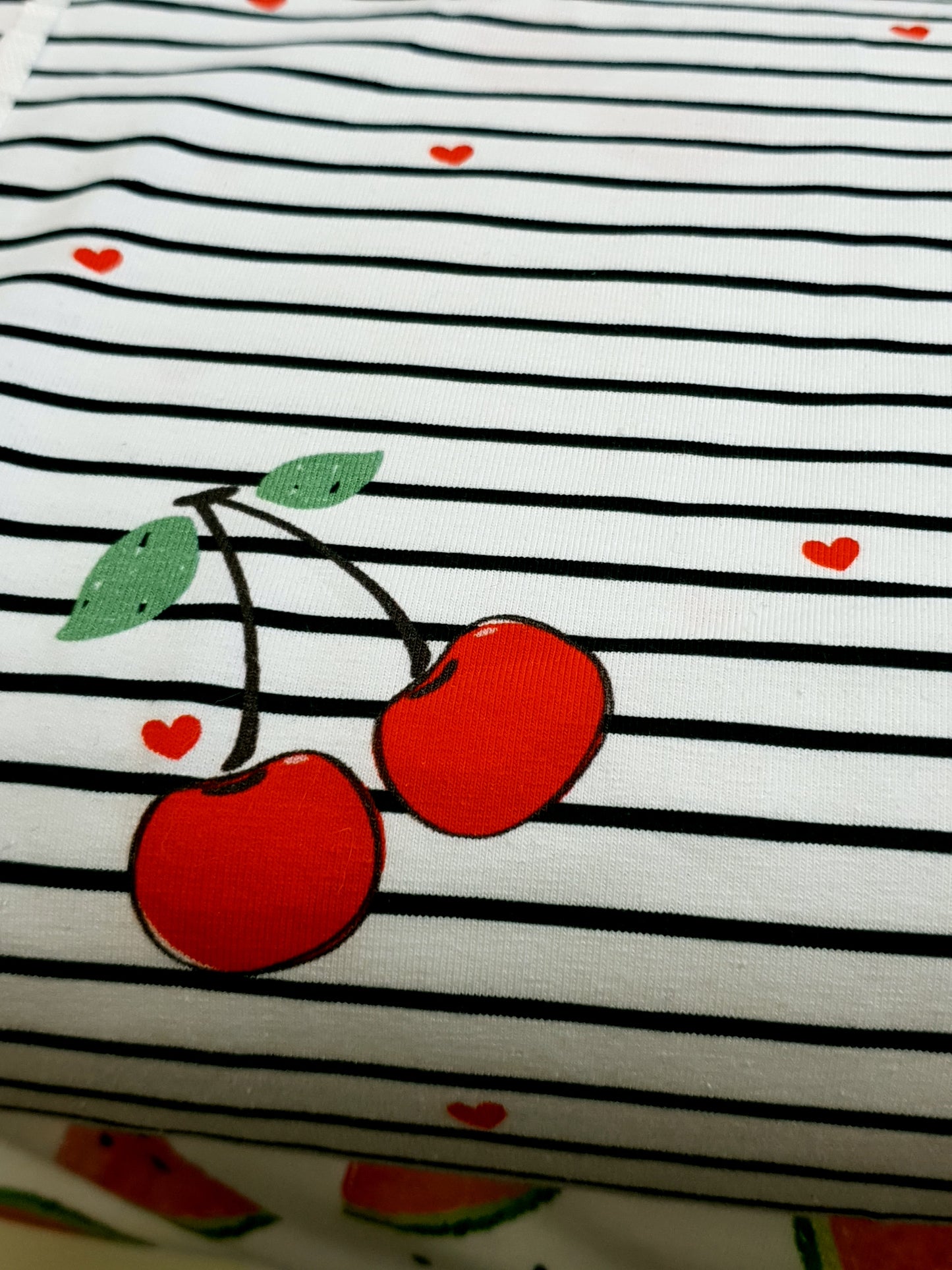 Bio Jersey - sommerlich - Kirschen - Fräulein von Julie