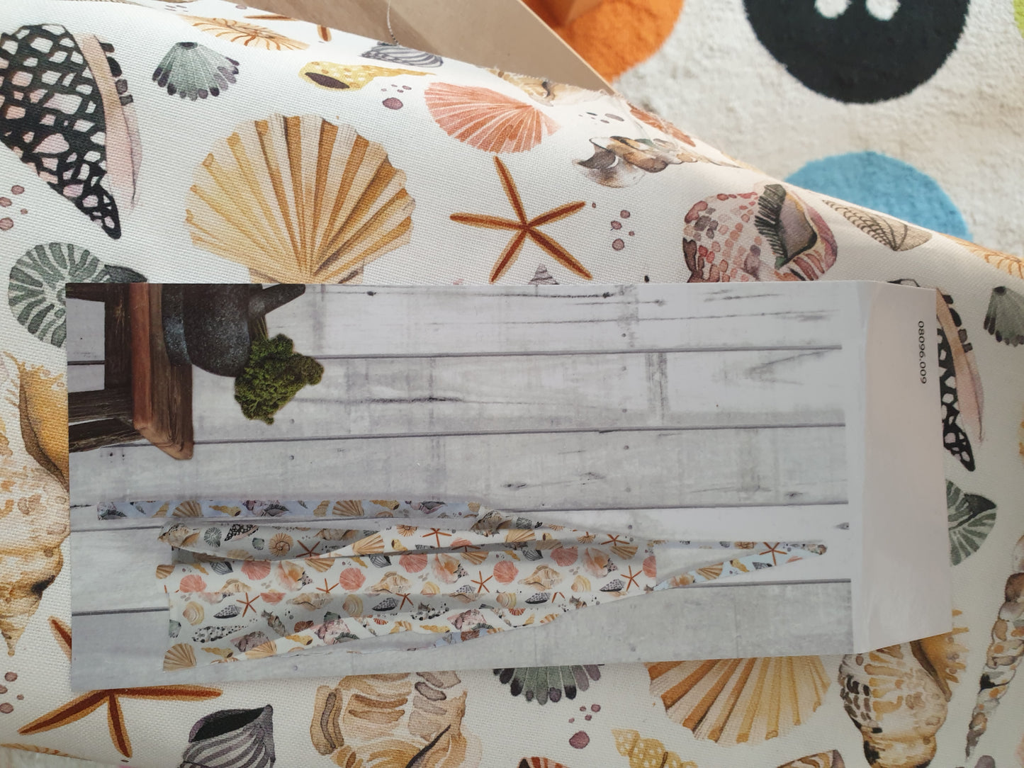 Deko Stoff Maritim Muscheln