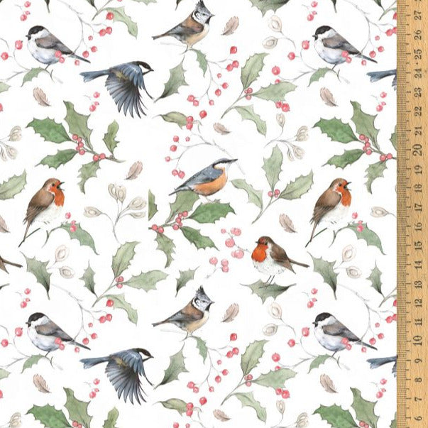 Acufactum 100 % Baumwolle - Wintervögel