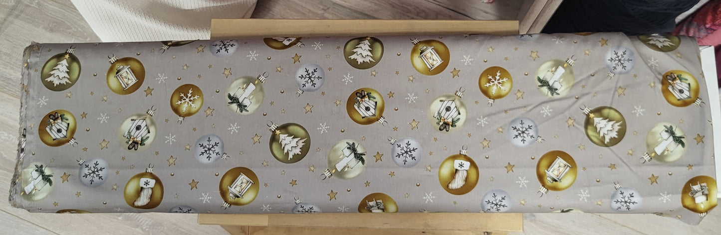 Baumwolle-Stoff/Weihnachtskugeln