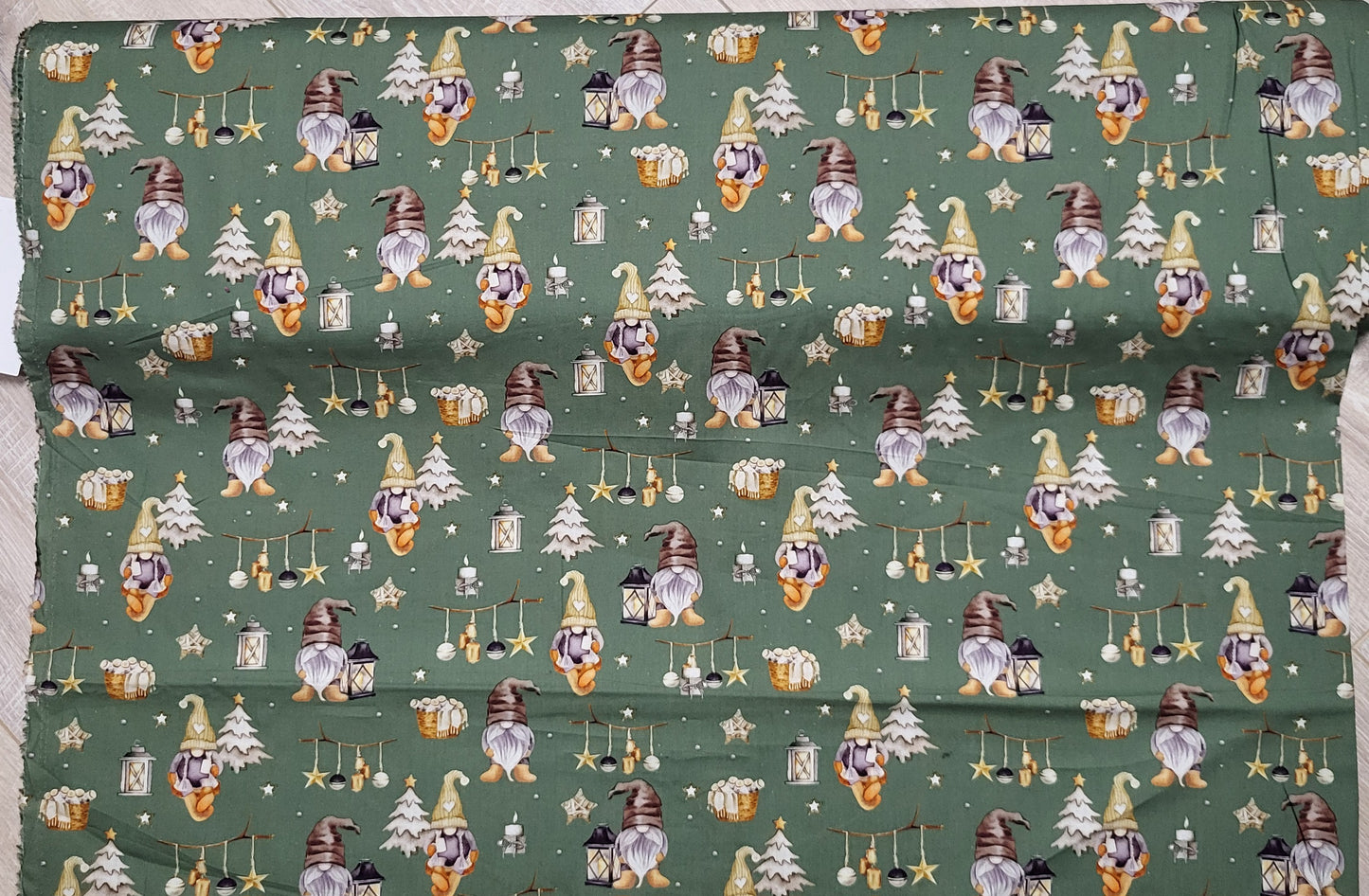 Baumwolle-Stoff/Weihnachtszwerge/Wichtel