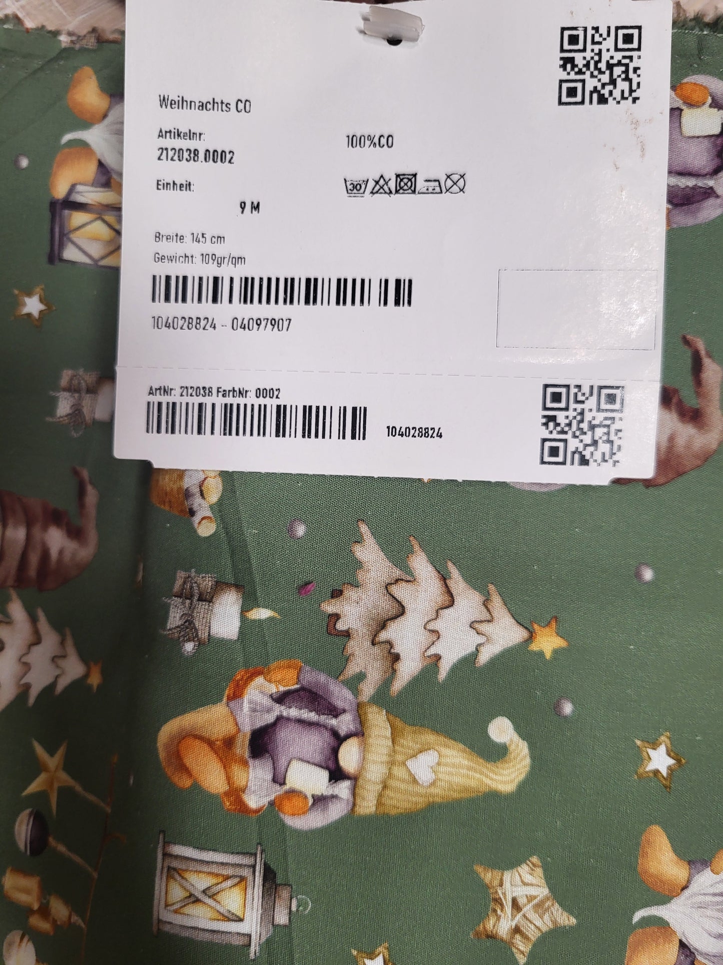 Baumwolle-Stoff/Weihnachtszwerge/Wichtel