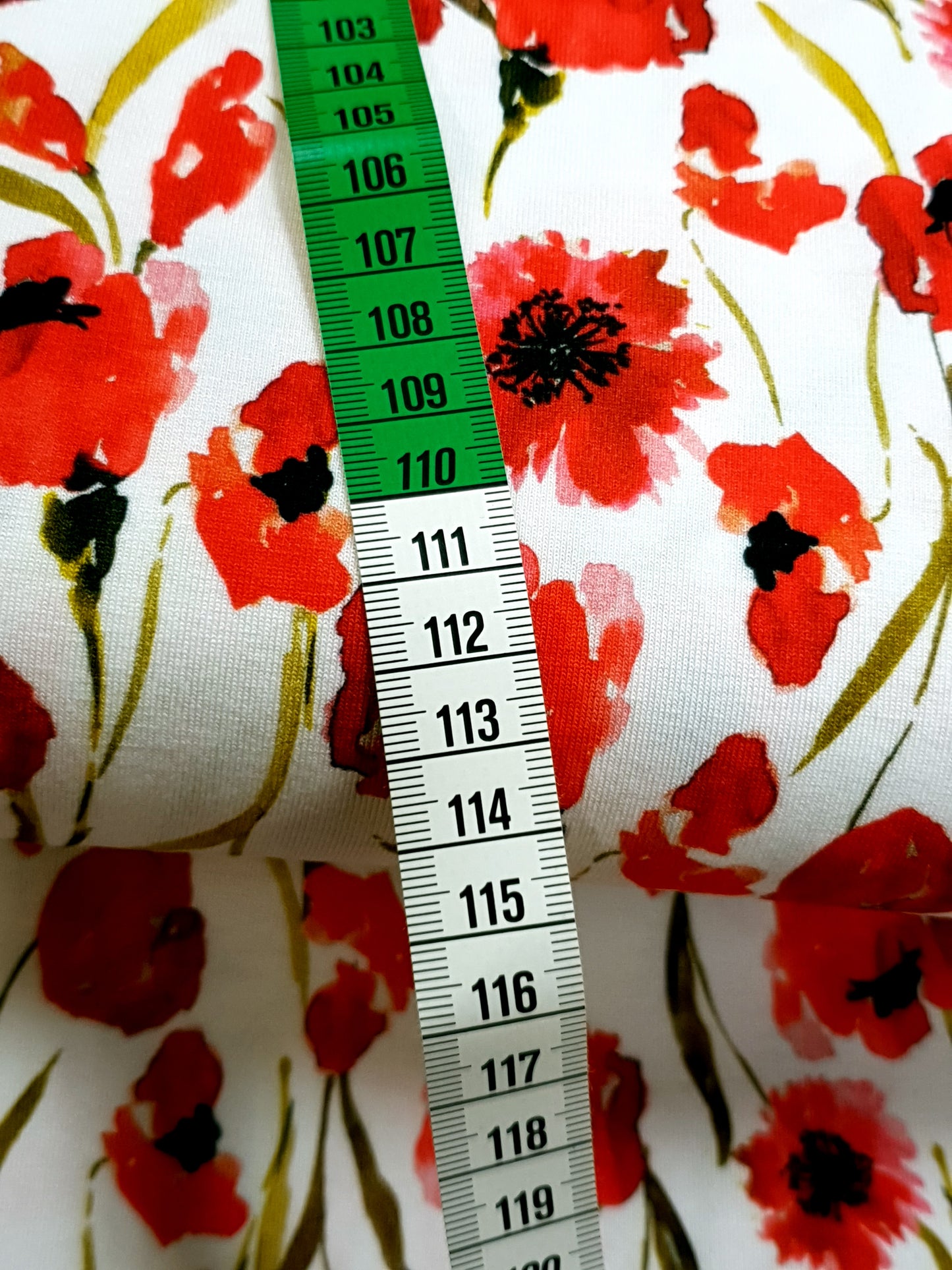 Jersey mit Mohnblumen